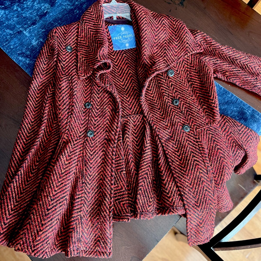 Tweed Peplum Free People Blazer
